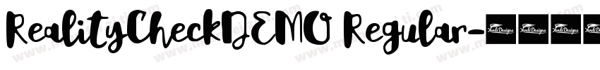 RealityCheckDEMO Regular字体转换